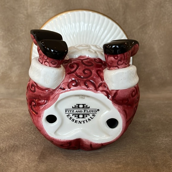 🆕 Fitz and Floyd Christmas Santa Pillar Holder - Picture 6 of 9